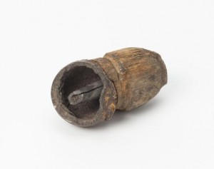 Grenade à fusil explosée, XVIIIe siècle